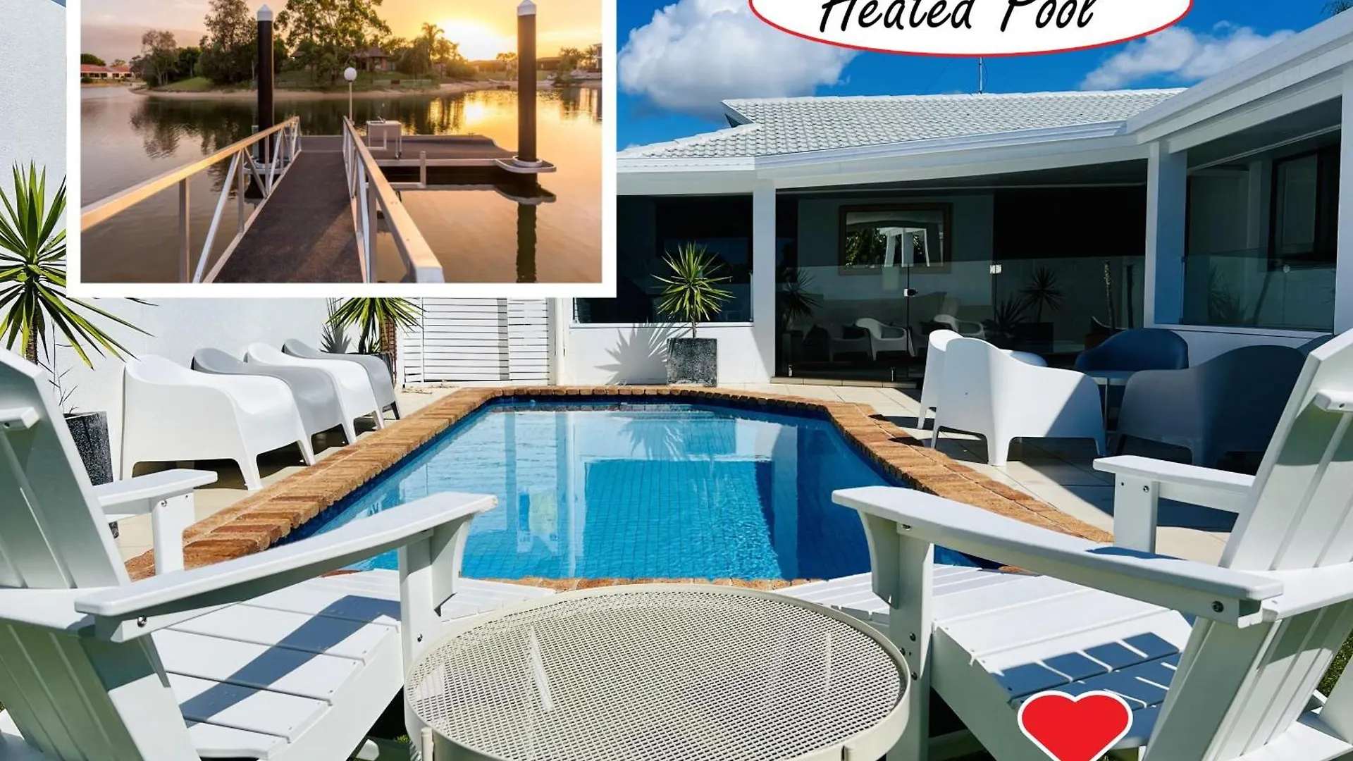 Reflections Broadbeach- Heated Pool! Complete Waterfront Entertainer With Huge Deck, Pool Table And Pontoon غولد كوست